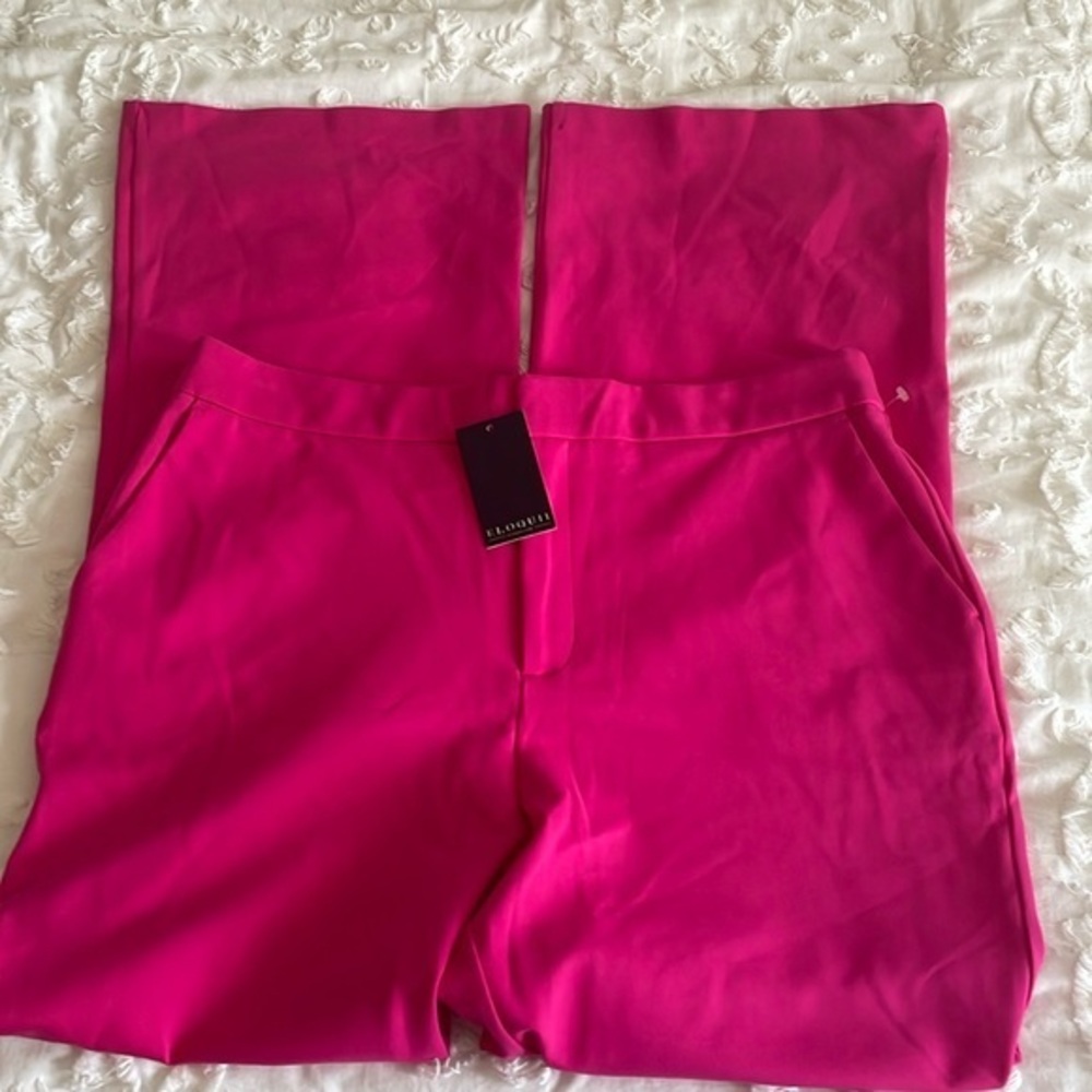 Eloquii Vibrant Pink Women's Trousers